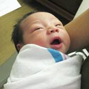 MAXWELL XAVIER SHEEHAN Born 6.8.08 at 10:23pm. "We are blessed and happy to announce the birth of our son!". Marguerite & Mike