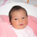 MILA Born 02.02.08, 7 pounds 12 ounces. Hi Victoria! Thank you for all your help - for the empathy, the beneficial needles and all the hand-holding of that scary first trimester. Thank you thank you thank you - look at this blessing :-) You brought me luck!
